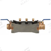 ZURN WILKINS Backflow Preventer: 350, 1 1/4 in Pipe Size, FNPT x FNPT, 14.88 in Overall Lg, Bronze (MPN 114-350). Key specifications — Shut-Off Valve Type: Ball Valve; Connection Type: FNPT x FNPT.
