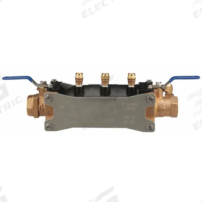 ZURN WILKINS Backflow Preventer: 350, 1 1/4 in Pipe Size, FNPT x FNPT, 14.88 in Overall Lg - Zurn Double Check Backflow Preventers