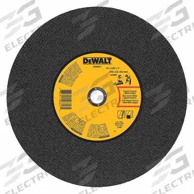 DEWALT Abrasive Cut-Off Wheel: Type 1, 14" x 7/64" x 1", Aluminum Oxide, 24 Grit - General Purpose Cut-Off Wheels for Carbon & Stainless Steel