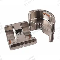 THOMAS & BETTS Upper and Lower Crimping Die: 2 AWG Copper, Copper & Aluminum Connectors, 1 Sizes (MPN 15528SS). Key specifications — attr511073: Copper & Aluminum Connectors; attr511072: Code; attr473934: THOMAS & BETTS; attr511065: Color-Keyed; attr511069: Brown; attr542116: 2 AWG Copper; attr511067: TBM62PCR-LI.