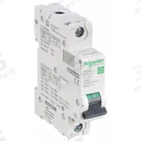 SCHNEIDER IEC Supplementary Protector: 0.5 A Amps, 250V DC, 5kA at 250V DC, Screw Clamp, C60H-DC, C (MPN M9U21170). Key specifications — Brand: SCHNEIDER; Terminal Connection: Screw Clamp; DC Voltage Rating: 250V DC; Max. AIR Rating: 5kA at 250V DC; Series: C60H-DC; AC Voltage Rating: Not Rated; Curve Type: C.