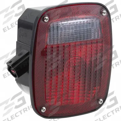 GROTE Stop/Turn/Tail Light: Incandescent, Stop, Turn, and Tail Combo Light, Clear/Red - Stop, Turn & Tail Combination Lights