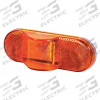MAXXIMA Side Turn/Side Marker: LED, Turn Signal Light, Amber, Oval, 2 13/16 in Overall Ht, Grommet (MPN M63121Y). Key specifications — Standards: SAE J2039; Electrical Connection: PL-3 Connector; Brand: MAXXIMA; Installation Type: Permanent; Lens Color: Amber; Mount Type: Grommet; Lighting Technology: LED; Light Type: Turn Signal Light.
