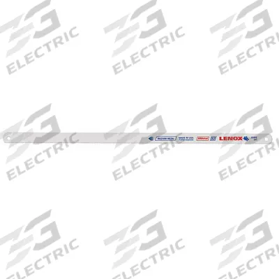 LENOX Hacksaw Blade: 12 in Blade Lg, Bi-Metal, 24, 1/2 in Blade Wd - General Purpose Hacksaw Blades