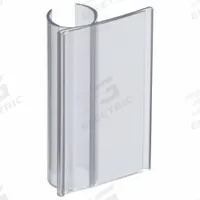 AIGNER INDEX Label Holder: 4 in x 2 in, Clear, Slide-In, 25 Label Holders, Snap-On, Plastic, 25 PK (MPN EP-2400). Key specifications — Color: Clear; Label Attachment Type: Slide-In; Finish: Smooth; Mounting Type: Snap-On; Material: Plastic; Brand: AIGNER INDEX.