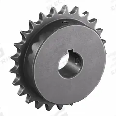 TSUBAKI Single Strand Sprocket: 40, For 1/2 in Chain Pitch, 1 in Bore Dia, 25 Teeth, Steel (MPN 40B25F-1). Key specifications — Brand: TSUBAKI.