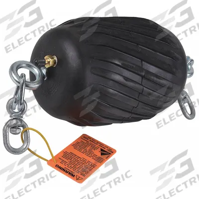 CHERNE Cleaning Ball: For 6 in – 10 in Pipe, Swivel Loop Tether - Standard Multi-Size Plugs