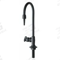 CHICAGO FAUCETS Laboratory Faucet: Faucet, Single-Post, For Distilled Water Media, 1 Handles, Cross (MPN 869-BLHPVC). Key specifications — Brand: CHICAGO FAUCETS; Color/Finish: Matte Black; Inlet Connection Type: NPT; Product Type: Faucet; Flow Pattern: Inline.