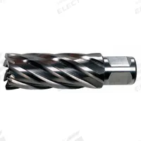 SLUGGER BY FEIN Annular Cutter: 33 mm Cutter Dia, 3 in Max Cutting Dp, Bright, High Speed Steel (MPN 63134329003). Key specifications — attr253884: No; attr253885: Bright; attr253886: High Speed Steel; attr253887: Weldon Flat; attr253888: Metric; attr277149: SLUGGER BY FEIN.