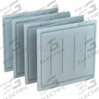 GRAINGER Link Air Filter: 25 in x 20 in x 1 in, 20 in Section Wd, 7 Sections, 3 Ply, MERV 8 (MPN 2DXE3). Key specifications — Performance Rating: MERV 8; Brand: GRAINGER; Media Material: Synthetic.