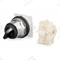 SCHNEIDER ELECTRIC Selector Switch: 30 mm Panel Mounting Size, 3 Positions, Short Lever, 1NC/1NO/1NC (MPN 9001KS46B 9001KA3 9001KA1). Key specifications — AC Contact Rating: 10 A @ 600 V; Action: Maintained/Maintained/Maintained; Cam: F; DC Contact Rating: 0.55 A @ 125 V; Hazardous Location Specification: Not Rated; Operator Head Material: Metal; Operator Head Type: Short-Handled Knob; Operator Illumination: Non-Illuminated.