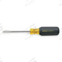 STANLEY General Purpose Keystone Slotted Screwdriver: Chrome Vanadium Steel, 5/16 in Tip Size (MPN 66-091). Key specifications — attr1205183: 5/16 in; attr1205186: Cushion; attr1205189: STANLEY.