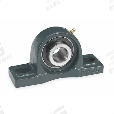 Dayton Pillow Block Bearing: 2 15/16 in Bore, Cast Iron, Set Screws - Medium Duty Pillow Block Ball Bearings