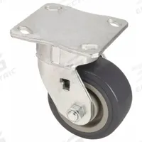 APPROVED VENDOR Plate Caster: Corrosion-Resistant/Debris-Resistant/Maint Free/Quiet-Roll, Swivel (MPN P25S-UP050R-14). Key specifications — Wheel/Tread Color: Gray; Brand: APPROVED VENDOR; Roll Up: Swivel.