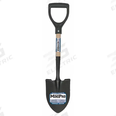 SEYMOUR MIDWEST Round Point Shovel: Steel Blade, 16 ga, D-Grip Handle Type - Round Point Shovels