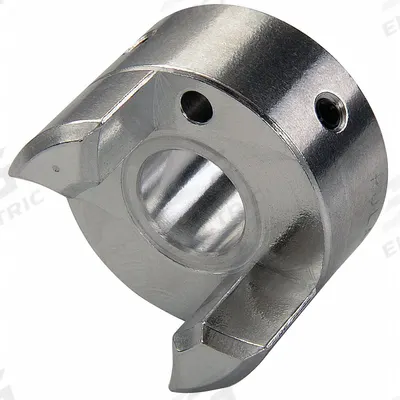 RULAND MANUFACTURING Jaw Coupling Hub: JS10 Coupling Size, 19/32 in Outside Dia, Inch - Zero-Backlash Curved Jaw Coupling Hubs