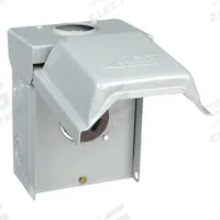 GE Unmetered Surface Power Outlet: 50 A, 120/240V AC, 10-50R (MPN U050). Key specifications — attr952388: GE; attr981149: Steel; attr981159: 3R; attr981173: 120/240V AC.