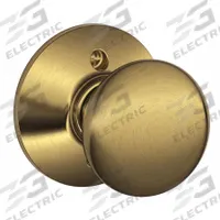 SCHLAGE Door Lockset: Dummy Knob Locksets, Brass (MPN F170 PLY 609). Key specifications — Lockset Style: Plymouth.