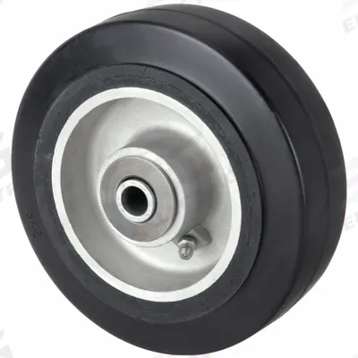 APPROVED VENDOR Caster Wheel: 6 in Wheel Dia., 2 in Wheel Wd, Rubber, 410 lb Load Rating - Rubber Tread on Iron Core Wheels