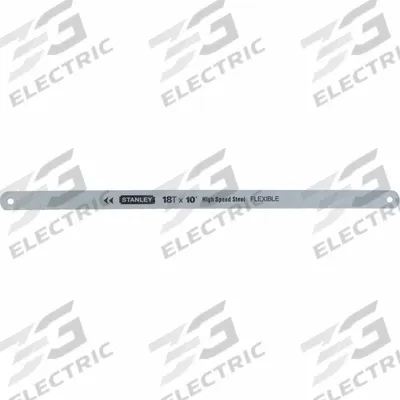 STANLEY Hacksaw Blade: 10 in Blade Lg, Steel, 18, 1/2 in Blade Wd - General Purpose Hacksaw Blades
