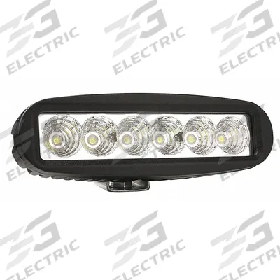 GROTE Vehicle Work Light: Rectangular, Flood, LED, Bracket, Blunt Cut Wires, Universal - Vehicle Floodlights