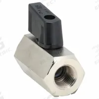 APPROVED VENDOR Manual Two-Way Ball Valve: 1/4 in, Nickel-Plated Brass, Straight, FNPT x FNPT (MPN G-CBV-25NL). Key specifications — Brand: APPROVED VENDOR; Handle: Wedge.