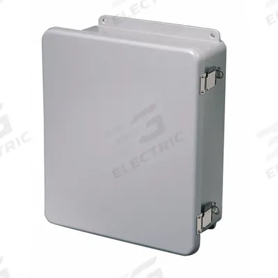 WIEGMANN Enclosure: Fiberglass, 7 in x 5 in x 4 in, NEMA 1, Solid Cover - Fiberglass Indoor Enclosures with Hinged Covers