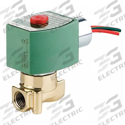 REDHAT Solenoid Valve: 2-Way, Normally Open, 1/4 in Pipe Size, 24V DC, High Flow - 2-Way/2-Position, Normally Open Solenoid Valves