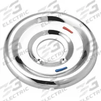 CFG Escutcheon: Compatible Product Type Edgestone Bathtub and Shower Faucets, Circle Trim Plate (MPN 168147). Key specifications — attr1163972: Edgestone Bathtub and Shower Faucets; attr1163979: CFG; attr1163994: Metal; attr1163973: Temperature Control Lever; attr1163983: Circle; attr1226561: Chrome.