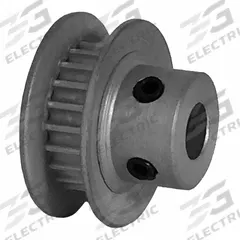 DAYTON Timing Pulley: Modified Curvilinear, Fixed, For GT Timing Belt Section, For 3 mm Belt Wd (MPN 21-2P03M6CA6). Key specifications — Brand: DAYTON; Finish: Clear Anodized; For Belt Series: Powerhouse®.