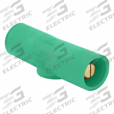 LEVITON Gender Reversing Connector: Male-Male, Green, 600V AC/600V DC, 400 A - Female-to-Male Reversing Adapters