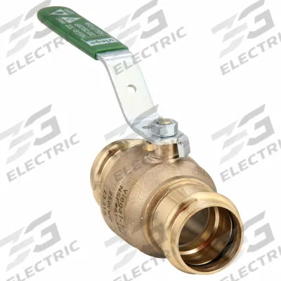 VIEGA PROPRESS Manual Two-Way Ball Valve: 1 1/4 in Size, Bronze, Straight, Press x Press - Bronze Ball Valves