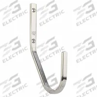 SUGATSUNE Hook: Screw, 44 lb Wt Capacity, 1 Points per Hook, Silver, 3 1/8 in Projection (MPN JF-80). Key specifications — Color: Silver; Finish: Mirror; Material: Stainless Steel; Product Type: Hook.