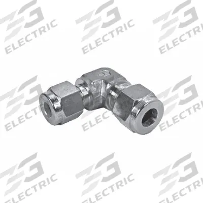HAM-LET Compression Fitting Elbow: 6 mm OD x 3/8 in OD Fitting Size - Double-Ferrule Stainless Steel Fittings