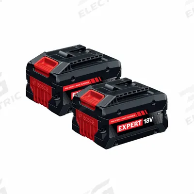 BOSCH Battery Pack: Bosch 18V, 8 Ah, 2 Batteries Included, Tabless, 18V DC - Bosch Cordless Tool Batteries