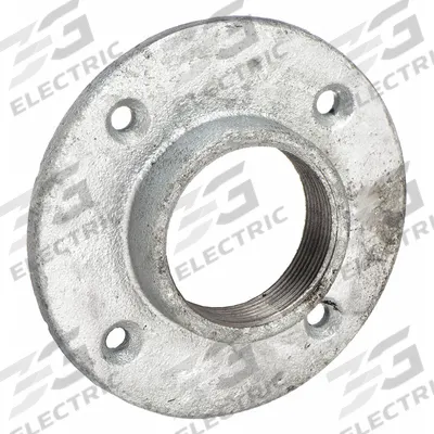 APPROVED VENDOR Metal Pipe Flange: Flange, 1 1/4 in, NPT Threaded, 300 psi - Threaded Zinc Galvanized Steel Flanges