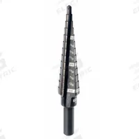 MILWAUKEE Step Drill Bit: 1/8" to 1/2", Black Oxide HSS, 3-Flats Shank (MPN 48-89-9201). Key specifications — attr1234936: Not Impact Rated.