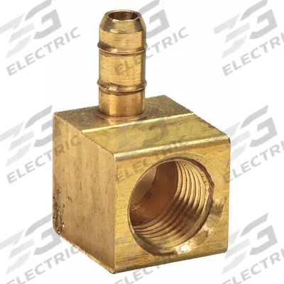 PARKER Barbed Fitting Elbow: 1/4 in ID x 1/4 in ID Size, Barbed x FNPT, Brass - Standard Brass Barbed Tube Fittings