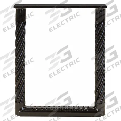 BUYERS PRODUCTS Cable Step: 12 in Step Wd, 1 3/8 in Step Dp, Steel - Permanent Truck Steps