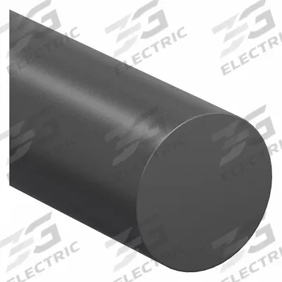 PAI Rod: 3/8 in Dia, 8 ft Lg, Opaque, Black, 15,000 psi Tensile Strength - PAI Rods & Discs