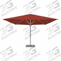 CALIFORNIA UMBRELLA Outdoor Umbrella: Terra Cotta, Aluminum/Steel, Hand Crank, 145 1/8 in Overall Ht (MPN SOLA338001-6022). Key specifications — Brand: CALIFORNIA UMBRELLA; Canopy Color: Terra Cotta; Includes Base: Yes; Includes Lights: No; Opening Mechanism: Hand Crank; Pole Material: Aluminum.