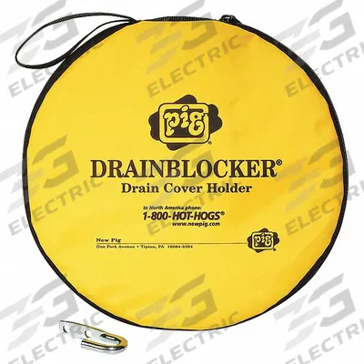 PIG Drain Seal Storage and Carry Case: 7 in Dia, 12 in Lg, Nylon/PVC - Wall-Mount Storage Cases for Storm Drain Cover Seals