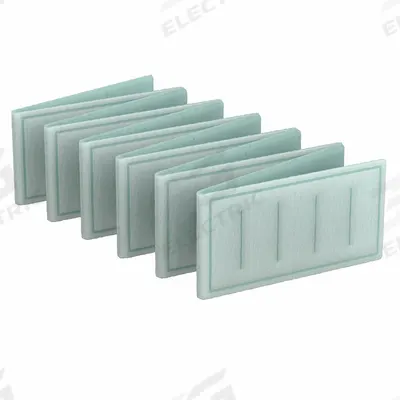 GRAINGER Link Air Filter: 14 in x 4.19 in x 1 in, 4.19 in Section Wd, 12 Sections - MERV 8 Link Air Filters