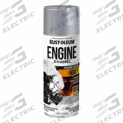 RUST-OLEUM Automotive Engine Enamel: Exterior, Ceramic Coating, Solvent, Acrylic, Metal - High Heat Enamels