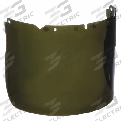 MSA Face Shield Visor: 17 1/4 in Overall Wd, 8 in Overall Ht, 0.98 in Overall Thick - Welding Replacement Visors