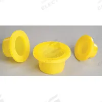 Stopper: Polyethylene, 29/26/29/42 Stopper Size, 3.5 in Overall Ht, Yellow, 0 Holes (MPN CG-3021-04). Key specifications — Brand: CHEMGLASS; Color: Yellow; Stopper Size: 29/42; Material: Polyethylene.