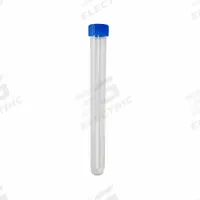 APPROVED VENDOR Test Tube: Test Tube, Polystyrene, 21 mL Capacity - mL, 0.72 oz Capacity - oz, Round (MPN 2142099B50E1). Key specifications — Brand: APPROVED VENDOR; Graduated: No; Closure Color: Blue; Includes: Tubes with Caps; Includes Closure: Yes; Body Color: Natural; Bottom Shape: Round; Body Material: Polystyrene.