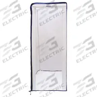 ALECO Pan Rack Cover: 23 in Wd, 64 in Ht, 28 in Dp, Nylon Reinforced PVC, White, 477434. Key specifications — Brand: ALECO; Color: White; Material: Nylon Reinforced PVC; Product Type: Pan Rack Cover; NSF Certified: No; Insulated: No; Manufacturer Part Number: 477434.