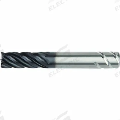 WIDIA HANITA: Carbide, AlTiN Coated, 5 Flute, 5/8" Mill Dia, 1-1/4" LOC - Fast-Cutting Carbide Square End Mills for Stainless Steel & Super Alloys