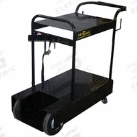 SAFTCART Running Gear with Cylinder Rack: For 9 1/2 in Max Cylinder Dia, Caster/Flat Free, 2 Shelves (MPN IV-1). Key specifications — Manufacturer Part Number: IV-1; Brand: SAFTCART; Wheel Type: Caster.